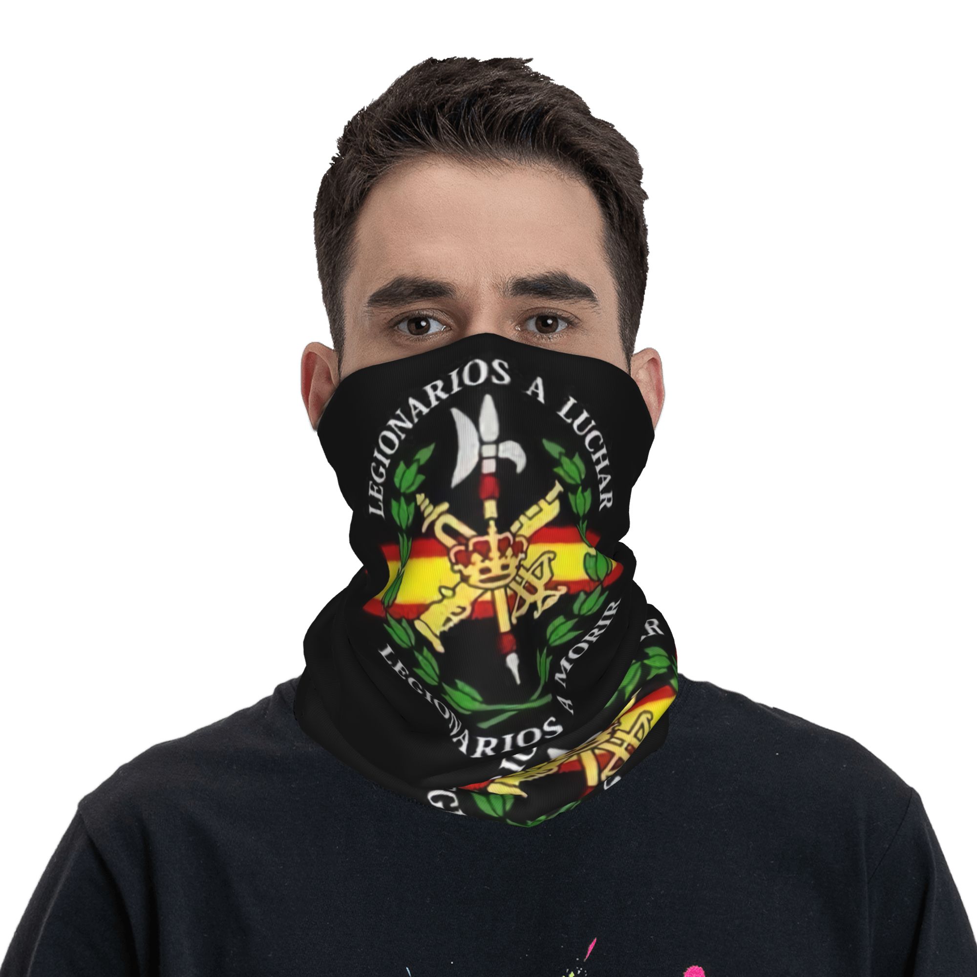 Custom Spanish Legion Bandana  - Neck Gaiter Face Cover 评论和价格