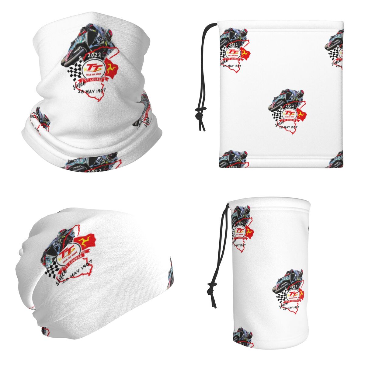 Isle Of Man TT Races Multifunc - Neck Gaiter Face Cover 评论和价格