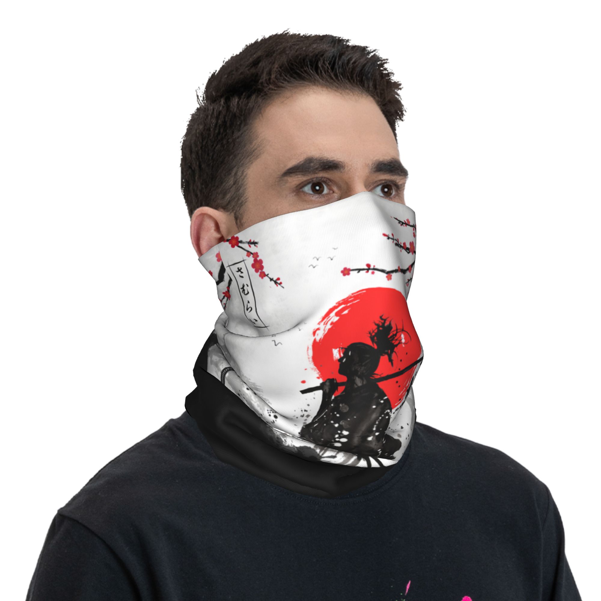 Japanese Samurai Warrior Banda - Neck Gaiter Face Cover 评论和价格