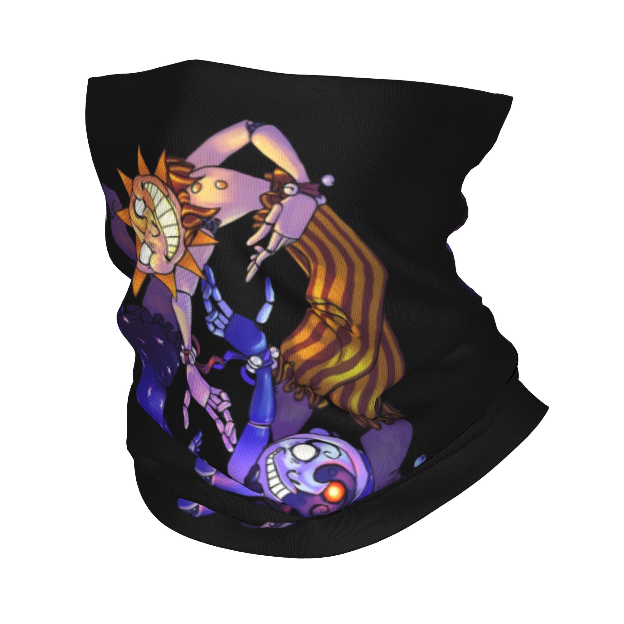 Sun And Moon FNAF Security Bre - Neck Gaiter Face Cover 评论和价格